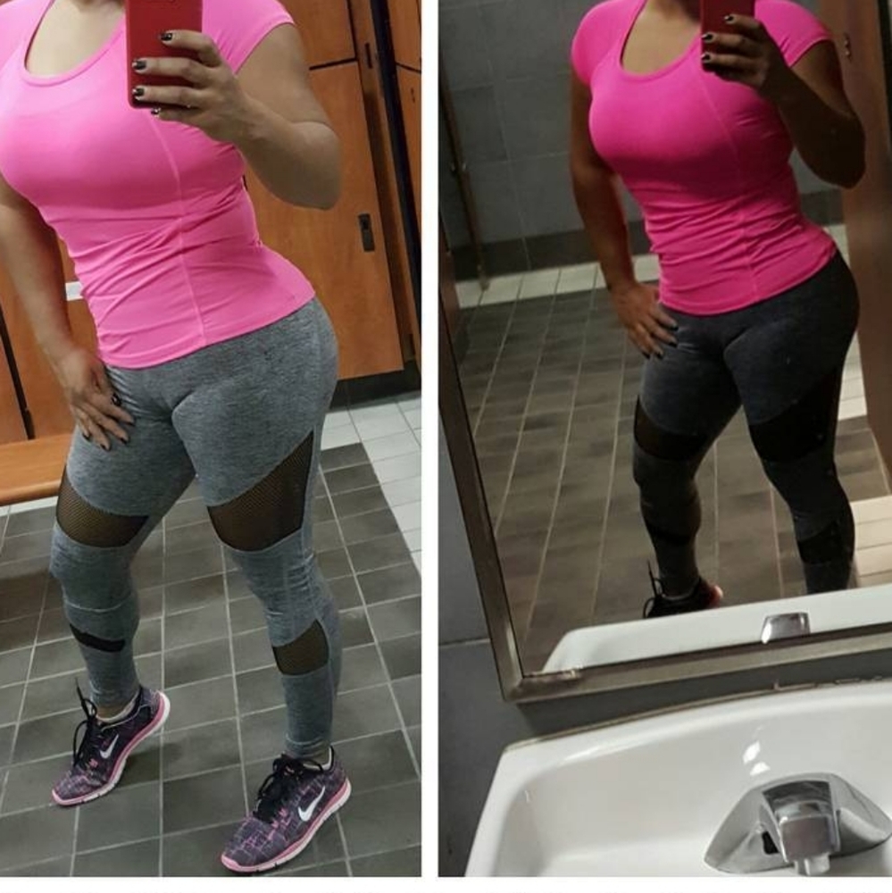 Forever 21 Gray Mesh Leggings